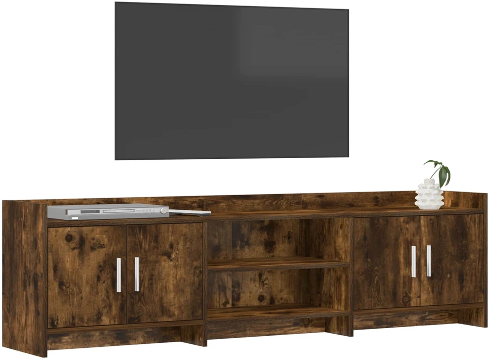 TV staliukas Televizoriaus spintelė 168 x 33 x 47 cm Dūminio ąžuolo