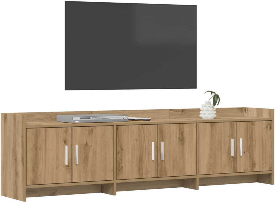 TV staliukas Televizoriaus spintelė 168 x 33 x 47 cm Artisano ąžuolo