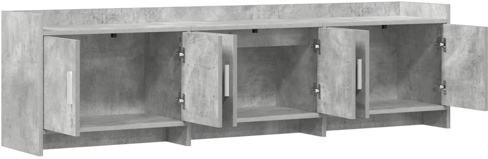 TV staliukas Televizoriaus spintelė 168 x 33 x 47 cm Betono pilka