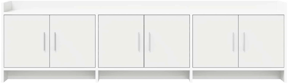 TV staliukas Televizoriaus spintelė 168 x 33 x 47 cm Balta Apdirbta mediena