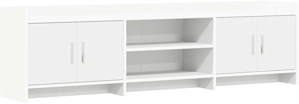 TV staliukas Televizoriaus spintelė 168 x 33 x 47 cm Balta Apdirbta mediena