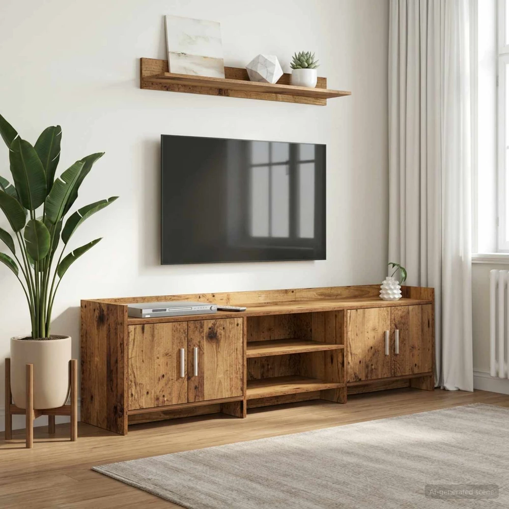 TV staliukas Televizoriaus spintelė 168 x 33 x 47 cm Sendintos medienos