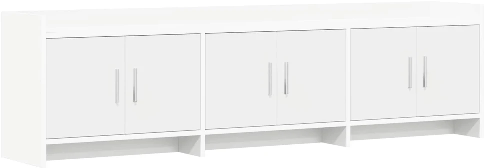 TV staliukas Televizoriaus spintelė 168 x 33 x 47 cm Balta Apdirbta mediena