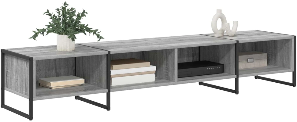 TV staliukas Televizoriaus spintelė 170.5 x 36 x 30.5 cm Pilkas Sonoma