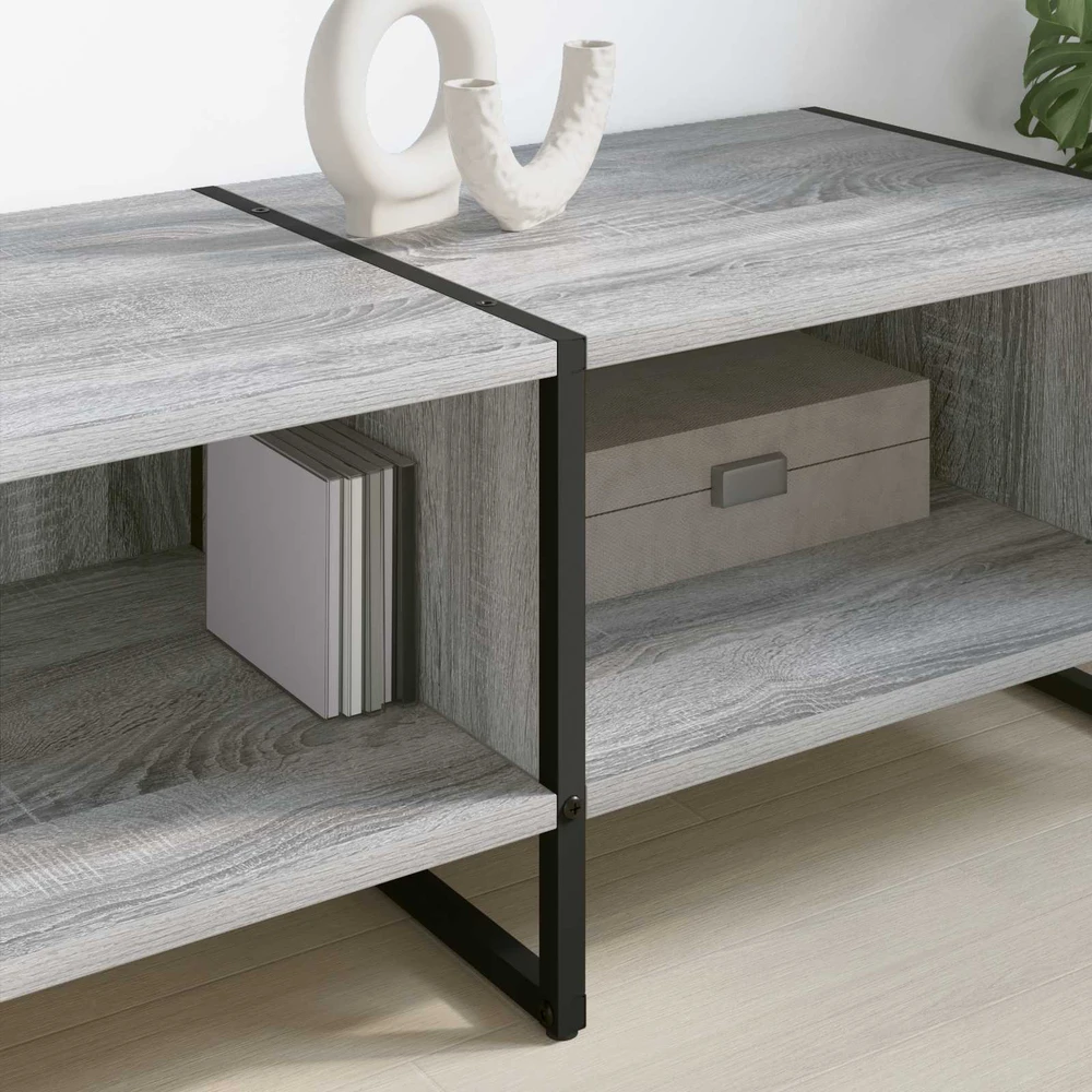 TV staliukas Televizoriaus spintelė 170.5 x 36 x 30.5 cm Pilkas Sonoma