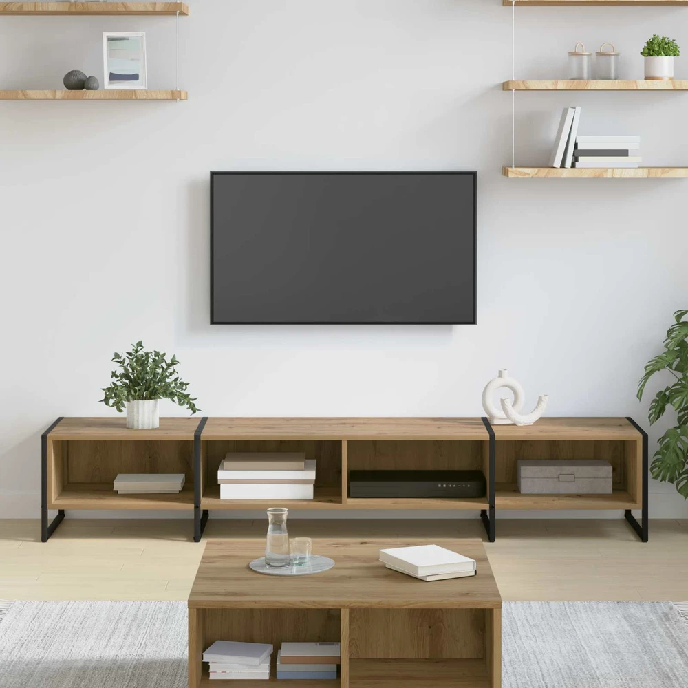 TV staliukas Televizoriaus spintelė 170,5 x 36 x 30 cm Artisano ąžuolo