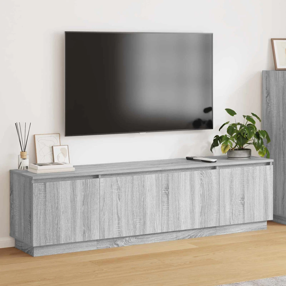 TV staliukas Televizoriaus spintelė 180 x 38 x 49 cm Pilkas Sonoma