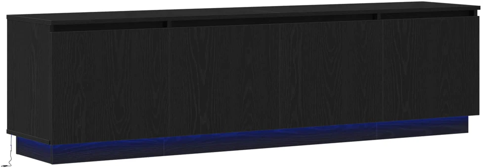 TV staliukas Televizoriaus spintelė 180 x 38 x 49 cm Juodas ąžuolas