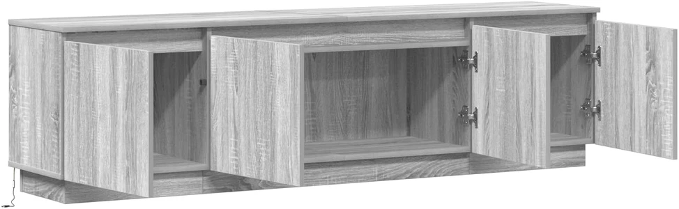 TV staliukas Televizoriaus spintelė 180 x 38 x 49 cm Pilkas Sonoma
