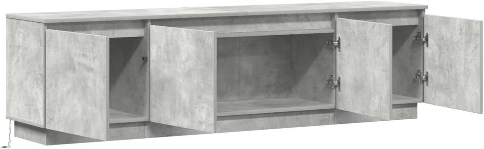 TV staliukas Televizoriaus spintelė 180 x 38 x 49 cm Betono pilka