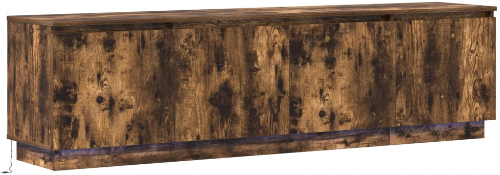 TV staliukas Televizoriaus spintelė 180 x 38 x 49 cm Rūkyta ąžuolas