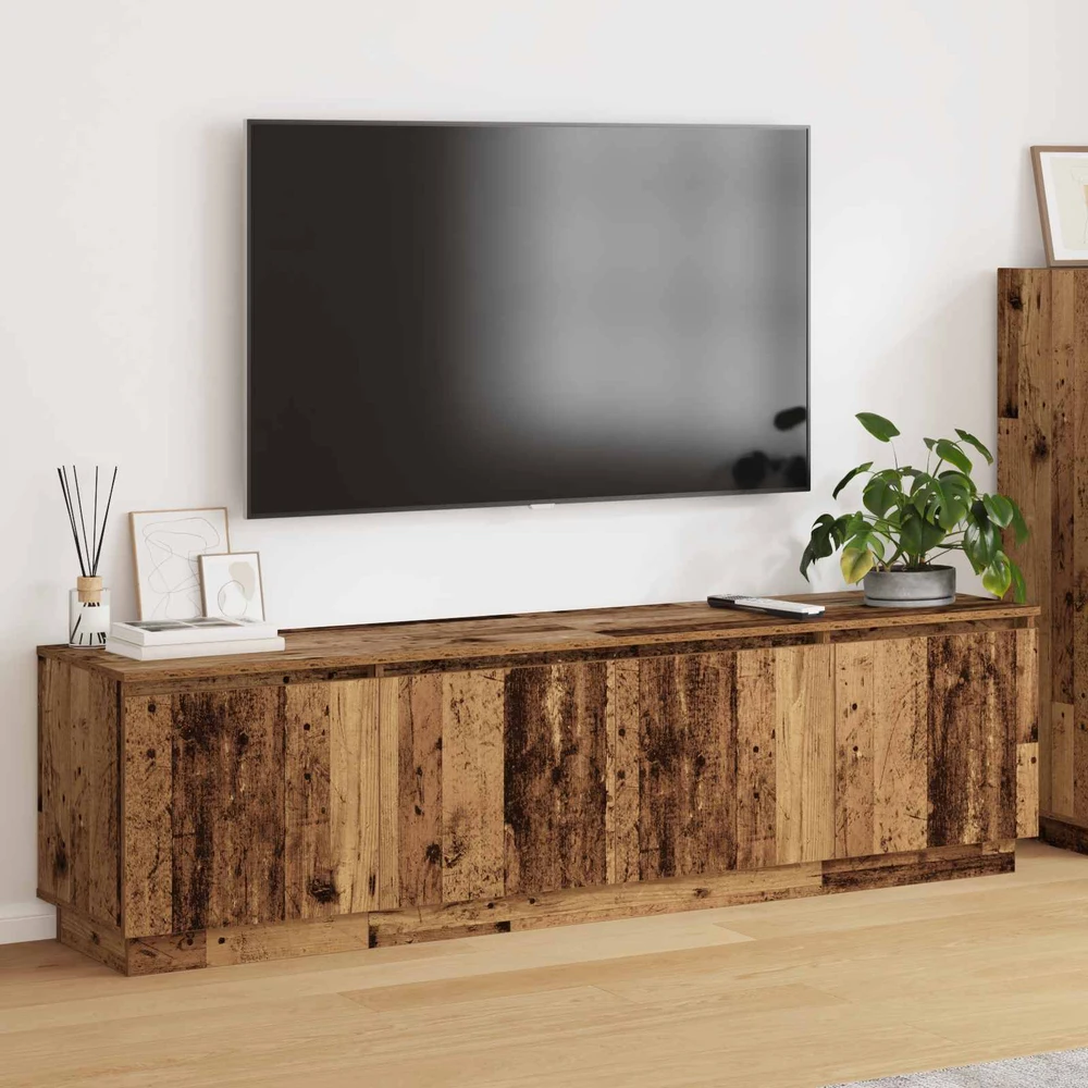 TV staliukas Televizoriaus spintelė 180 x 38 x 49 cm Senovinis medis