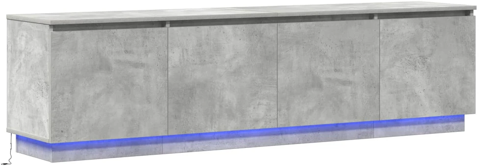 TV staliukas Televizoriaus spintelė 180 x 38 x 49 cm Betono pilka