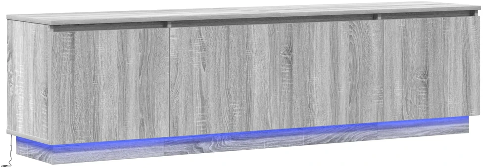 TV staliukas Televizoriaus spintelė 180 x 38 x 49 cm Pilkas Sonoma
