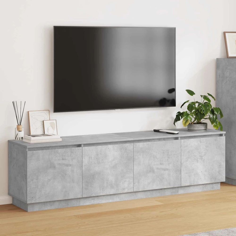 TV staliukas Televizoriaus spintelė 180 x 38 x 49 cm Betono pilka