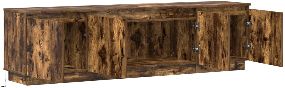 TV staliukas Televizoriaus spintelė 180 x 38 x 49 cm Rūkyta ąžuolas
