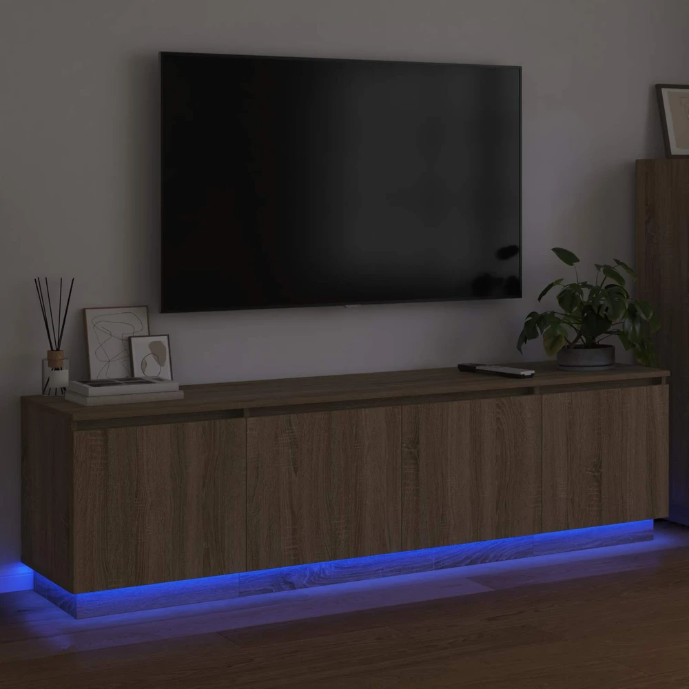 TV staliukas Televizoriaus spintelė 180 x 38 x 49 cm Sonoma ąžuolas