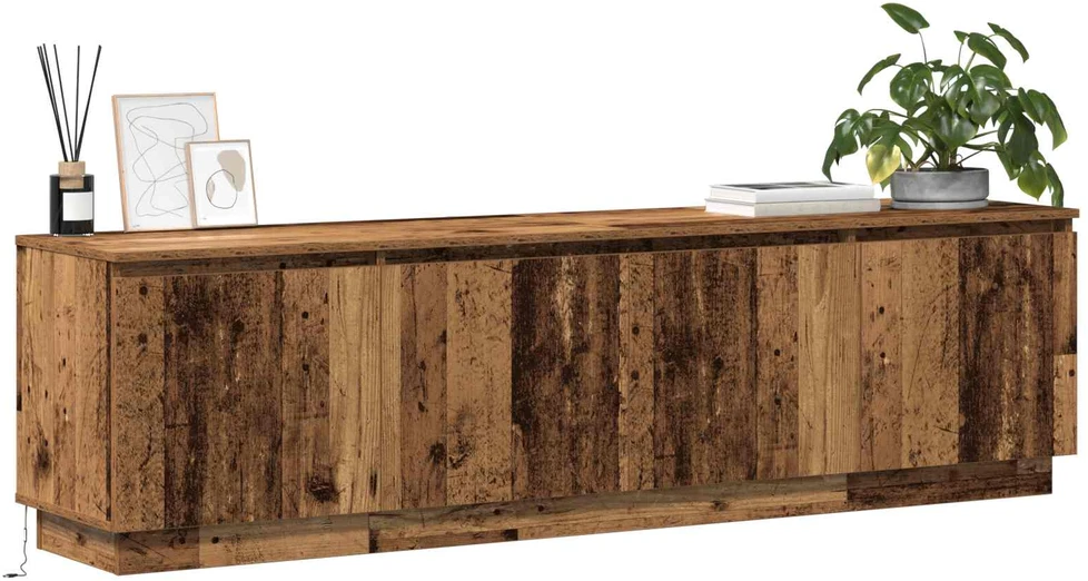TV staliukas Televizoriaus spintelė 180 x 38 x 49 cm Senovinis medis