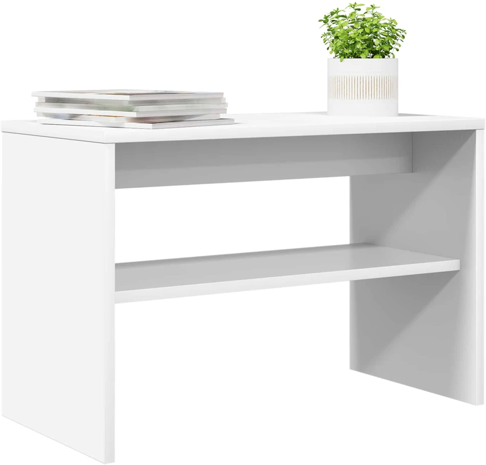TV staliukas Televizoriaus spintelė 60 x 30 x 40 cm Balta Apdirbta mediena
