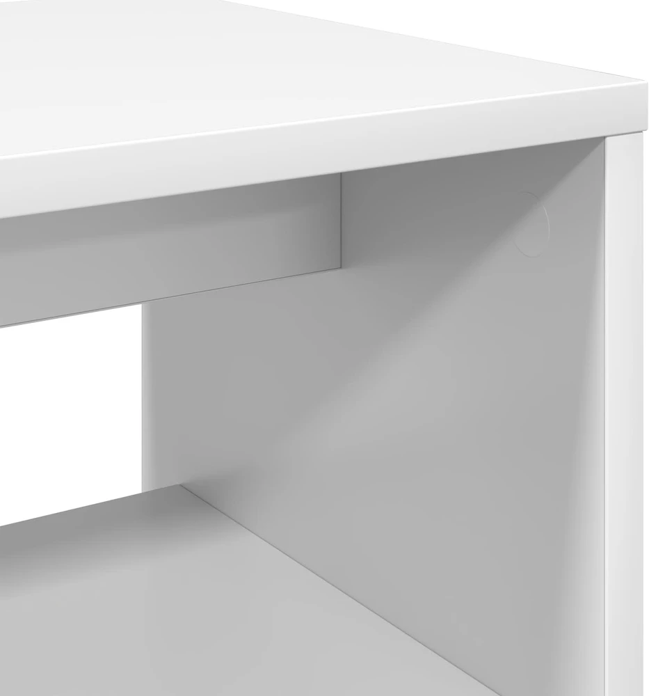 TV staliukas Televizoriaus spintelė 60 x 30 x 40 cm Balta Apdirbta mediena