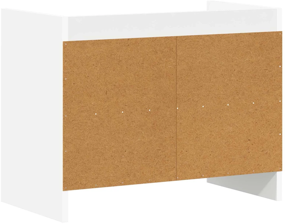 TV staliukas Televizoriaus spintelė 60 x 33 x 47 cm Balta Apdirbta mediena