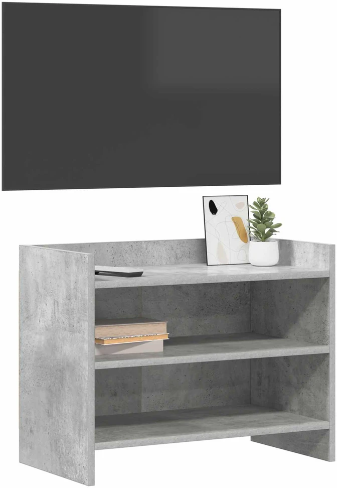 TV staliukas Televizoriaus spintelė 60 x 33 x 47 cm Betono pilka