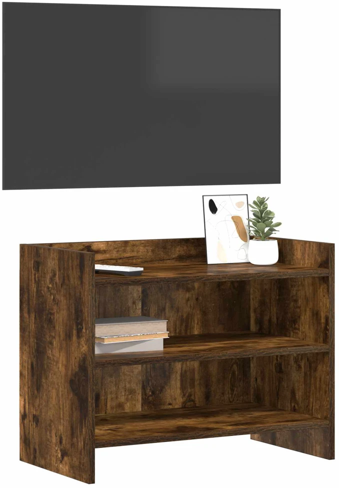 TV staliukas Televizoriaus spintelė 60 x 33 x 47 cm Dūminio ąžuolo