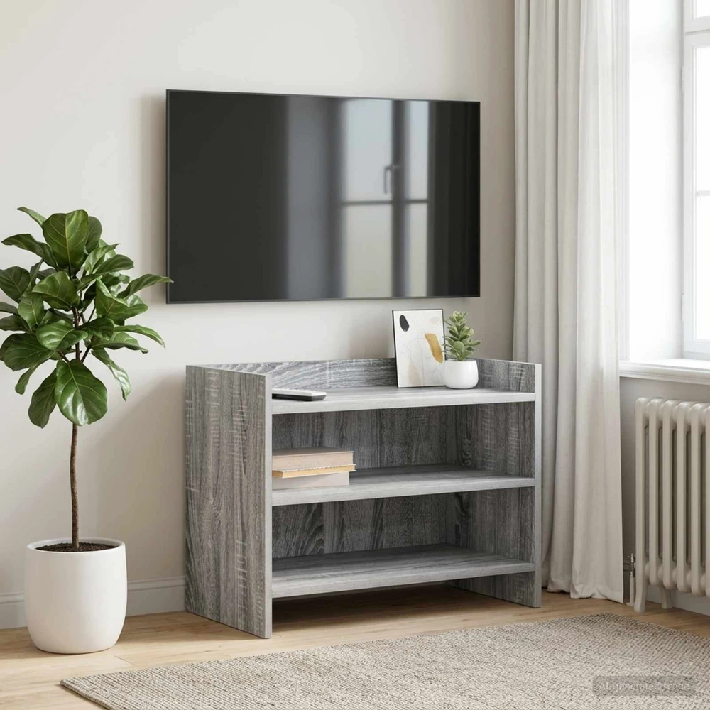 TV staliukas Televizoriaus spintelė 60 x 33 x 47 cm Pilka Sonoma