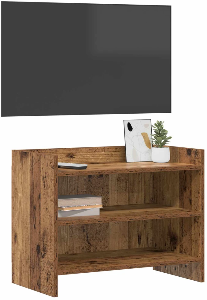TV staliukas Televizoriaus spintelė 60 x 33 x 47 cm Sendintos medienos