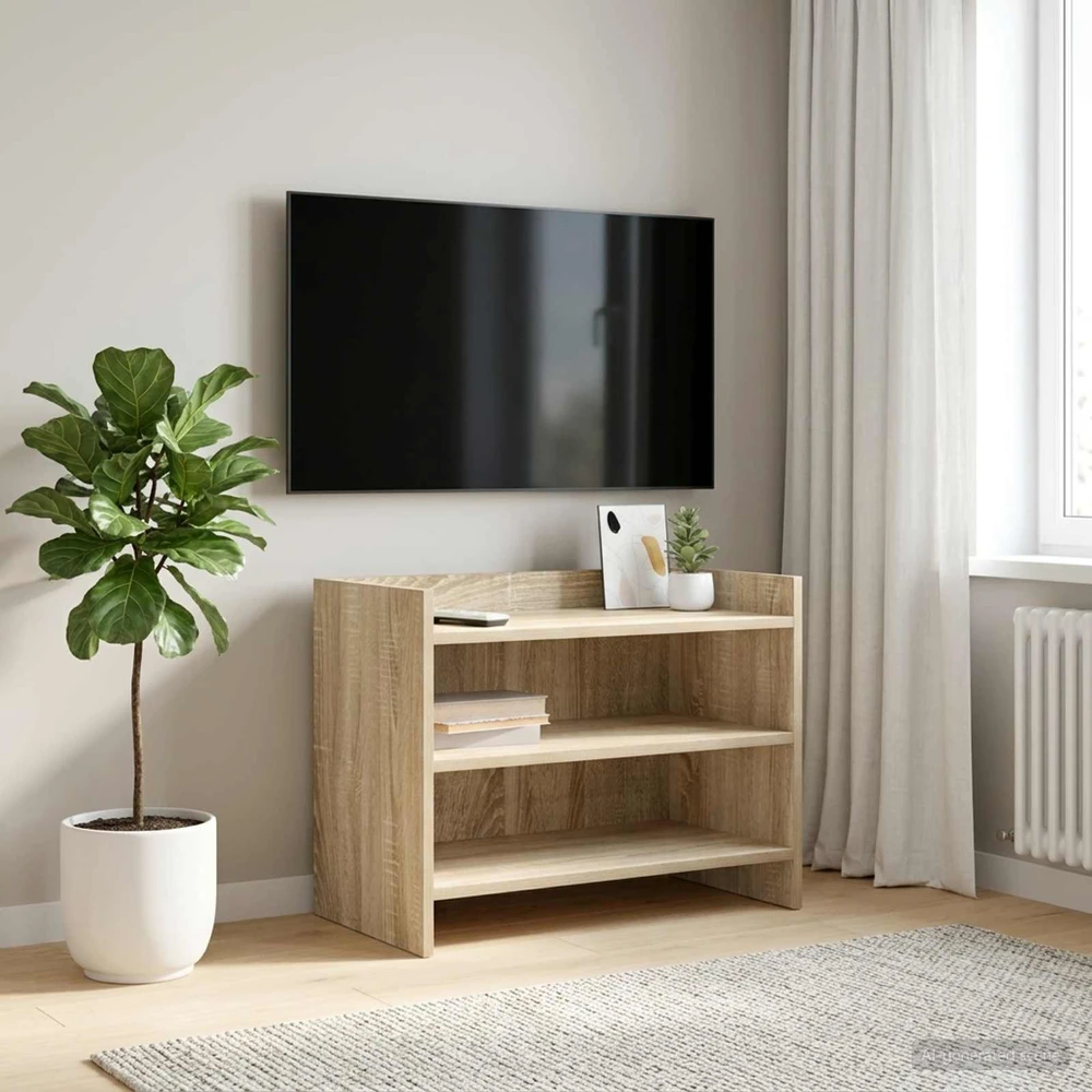 TV staliukas Televizoriaus spintelė 60 x 33 x 47 cm Sonoma ąžuolas