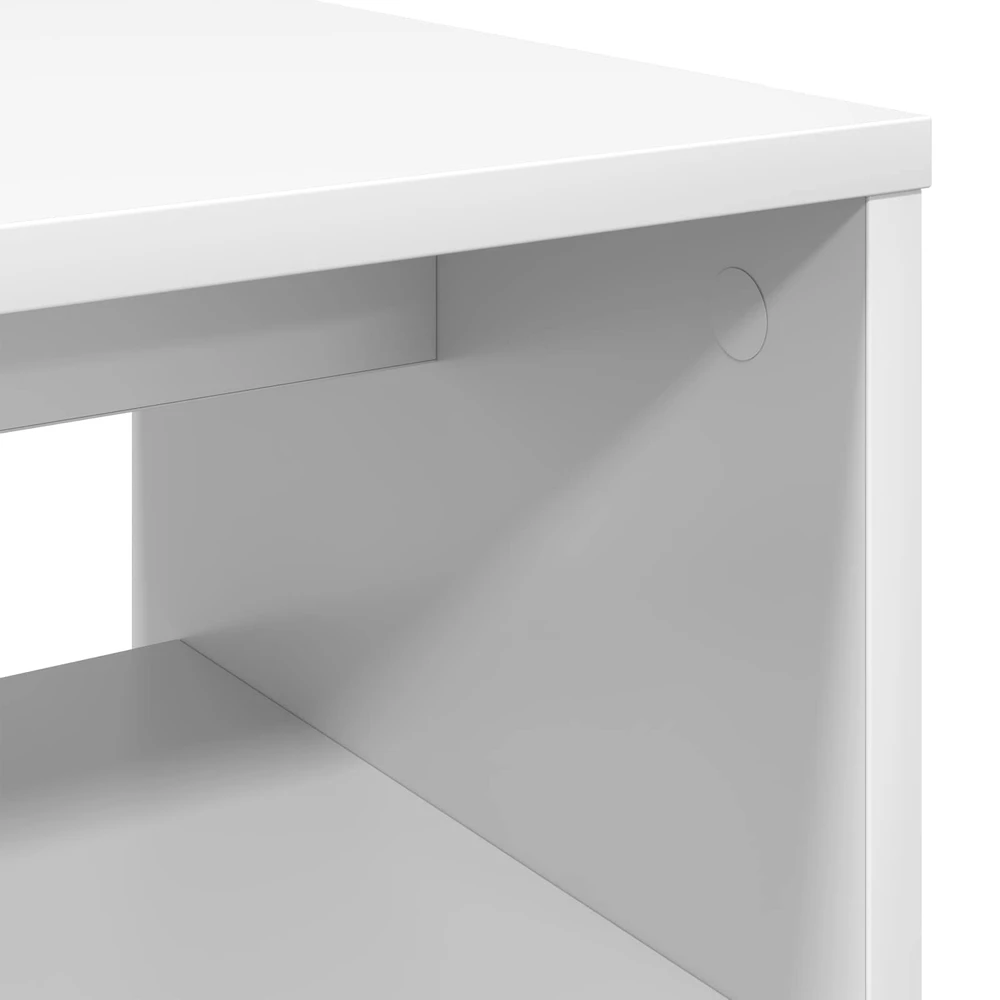 TV staliukas Televizoriaus spintelė 60 x 35 x 40 cm Balta Apdirbta mediena