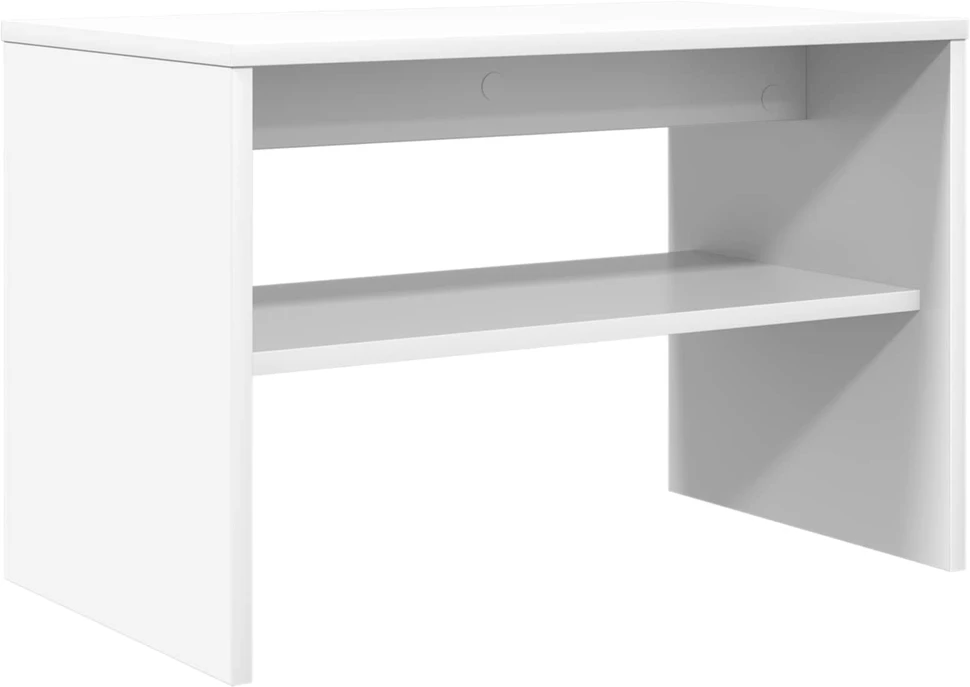 TV staliukas Televizoriaus spintelė 60 x 35 x 40 cm Balta Apdirbta mediena