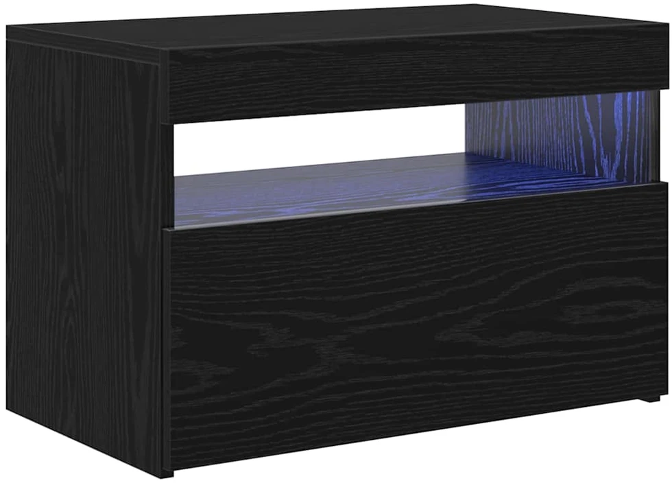 TV staliukas Televizoriaus spintelė 60 x 35 x 40 cm Juodas ąžuolas