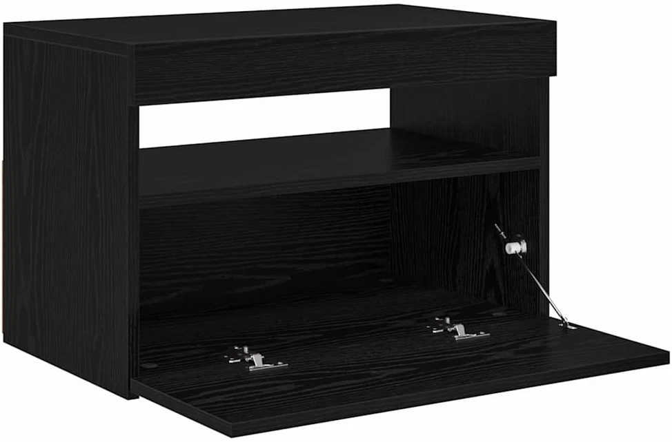TV staliukas Televizoriaus spintelė 60 x 35 x 40 cm Juodas ąžuolas