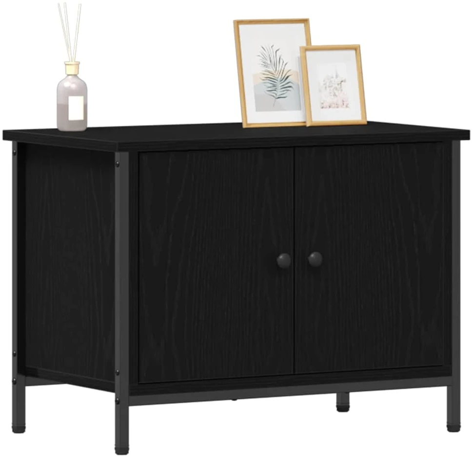 TV staliukas Televizoriaus spintelė 60 x 35 x 45 cm Juodas ąžuolas