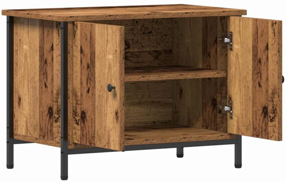 TV staliukas Televizoriaus spintelė 60 x 35 x 45 cm Senovinis medis