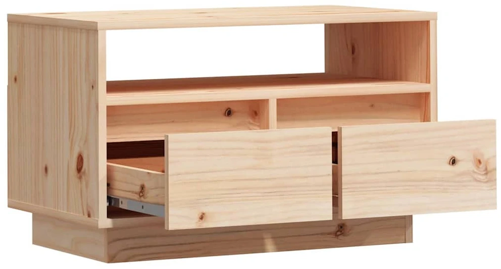 TV staliukas Televizoriaus spintelė, 60x35x37cm, pušies medienos masyvas