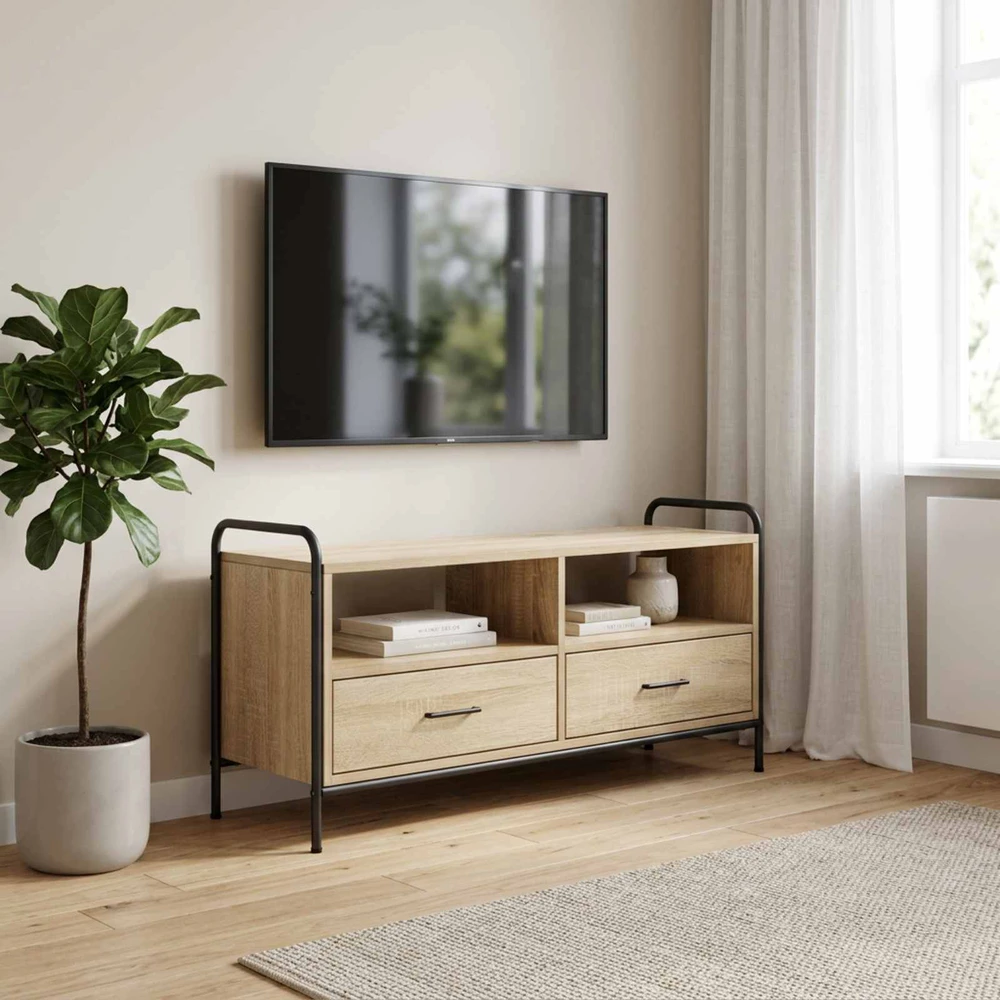TV staliukas Televizoriaus spintelė 67,5 x 33 x 50 cm Sonoma ąžuolas