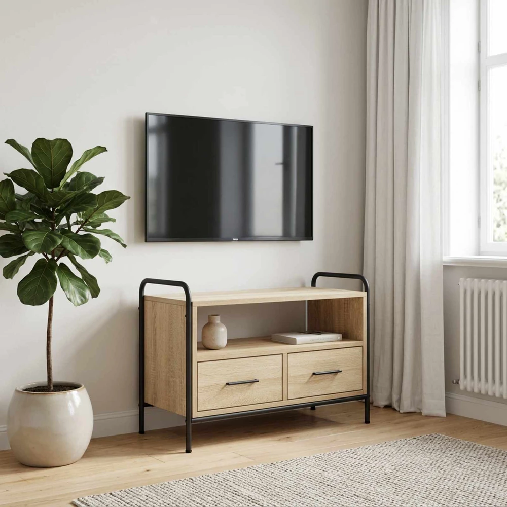 TV staliukas Televizoriaus spintelė 67,5 x 33 x 50 cm Sonoma ąžuolas