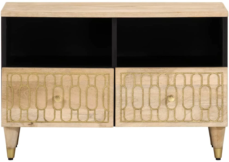 TV staliukas Televizoriaus spintelė, 70x33x46cm, mango medienos masyvas