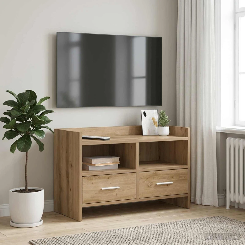 TV staliukas Televizoriaus spintelė 71,5 x 33 x 47 cm Artisano ąžuolo