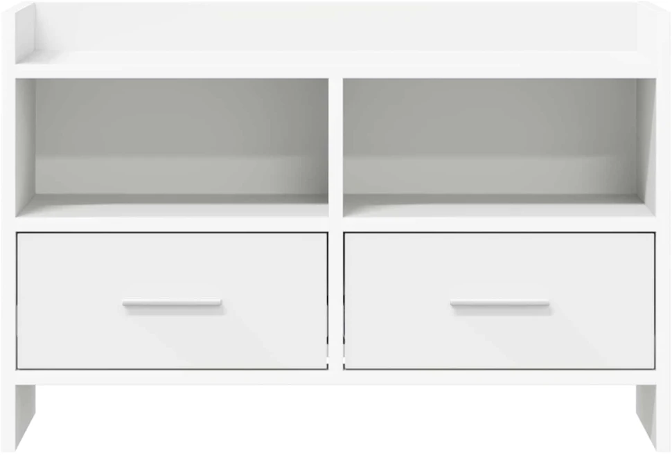 TV staliukas Televizoriaus spintelė 71,5 x 33 x 47 cm Balta Apdirbta mediena