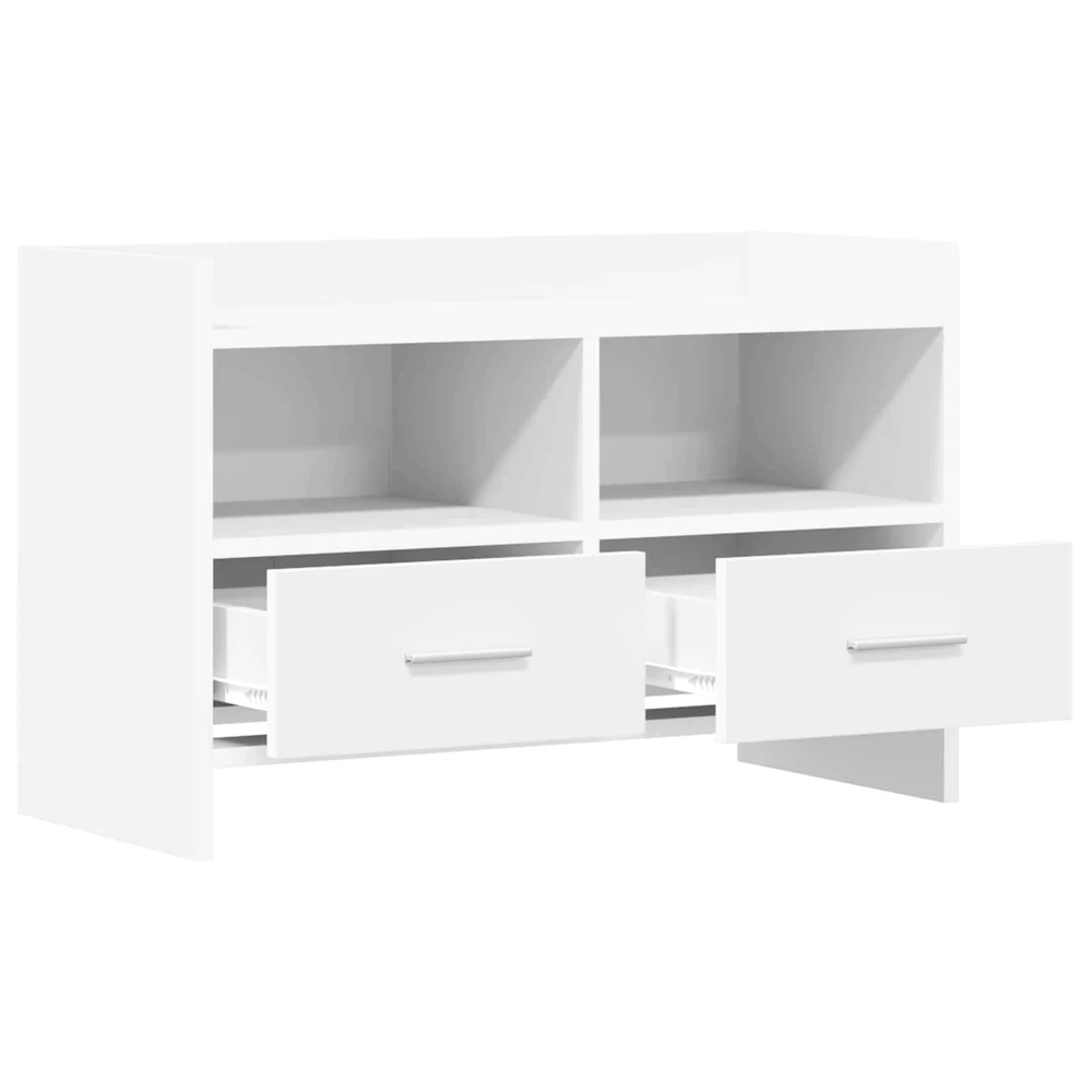 TV staliukas Televizoriaus spintelė 71,5 x 33 x 47 cm Balta Apdirbta mediena