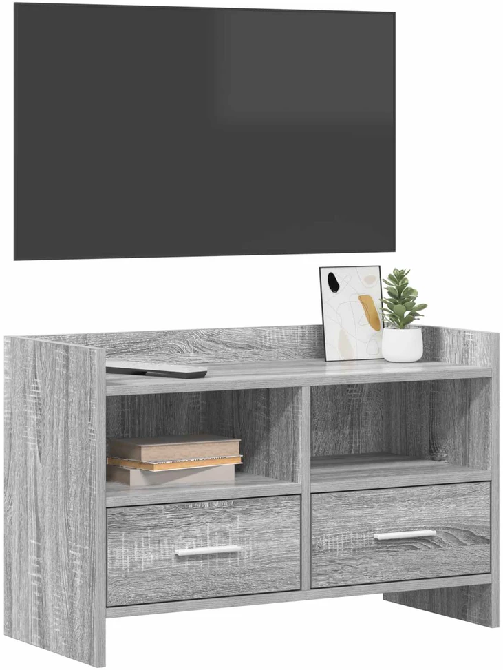 TV staliukas Televizoriaus spintelė 71,5 x 33 x 47 cm Pilka Sonoma