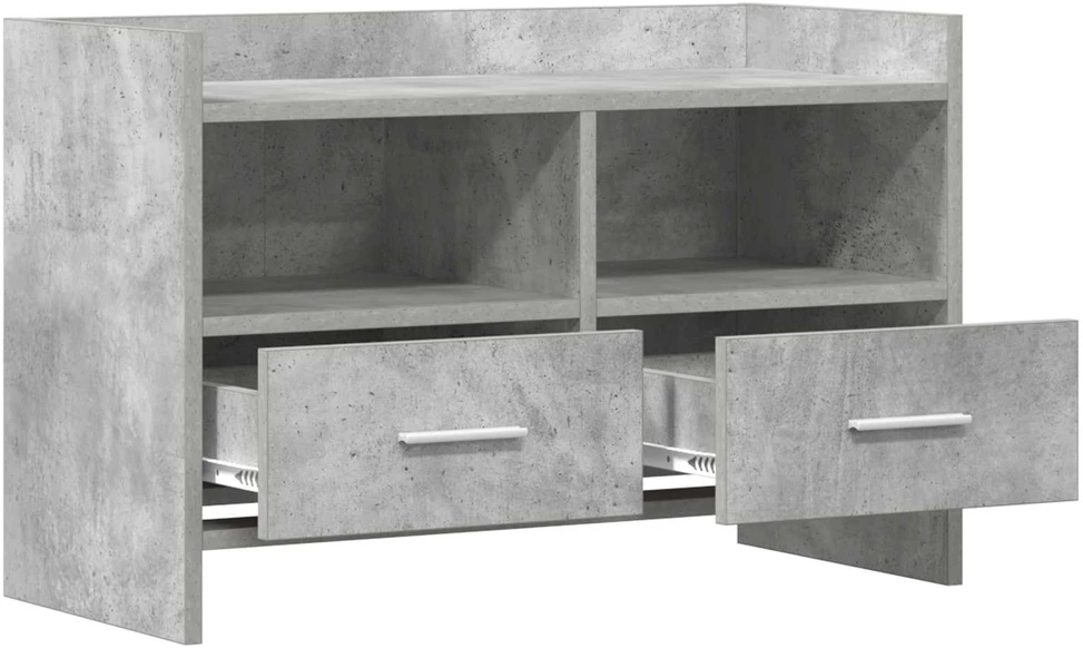 TV staliukas Televizoriaus spintelė 71,5 x 33 x 47 cm Betono pilka