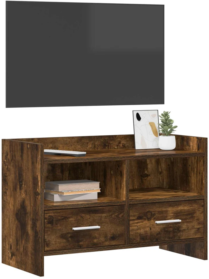 TV staliukas Televizoriaus spintelė 71,5 x 33 x 47 cm Dūminio ąžuolo