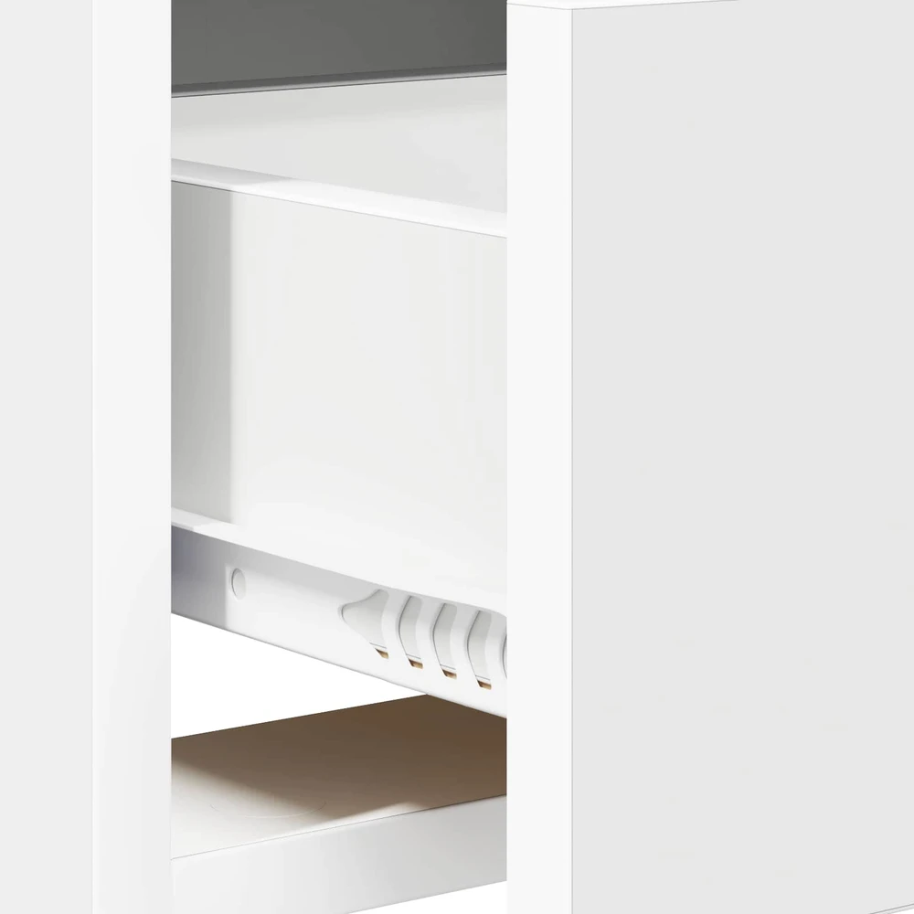TV staliukas Televizoriaus spintelė 71,5 x 33 x 47 cm Balta Apdirbta mediena