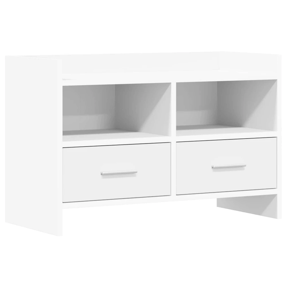 TV staliukas Televizoriaus spintelė 71,5 x 33 x 47 cm Balta Apdirbta mediena