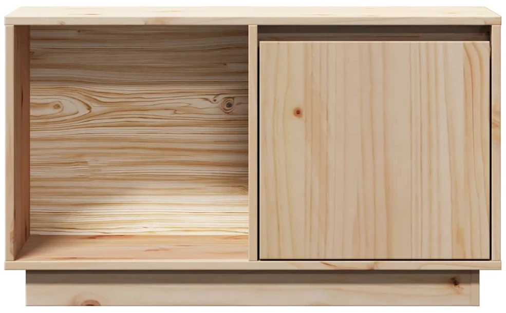 TV staliukas Televizoriaus spintelė, 74x35x44cm, pušies medienos masyvas