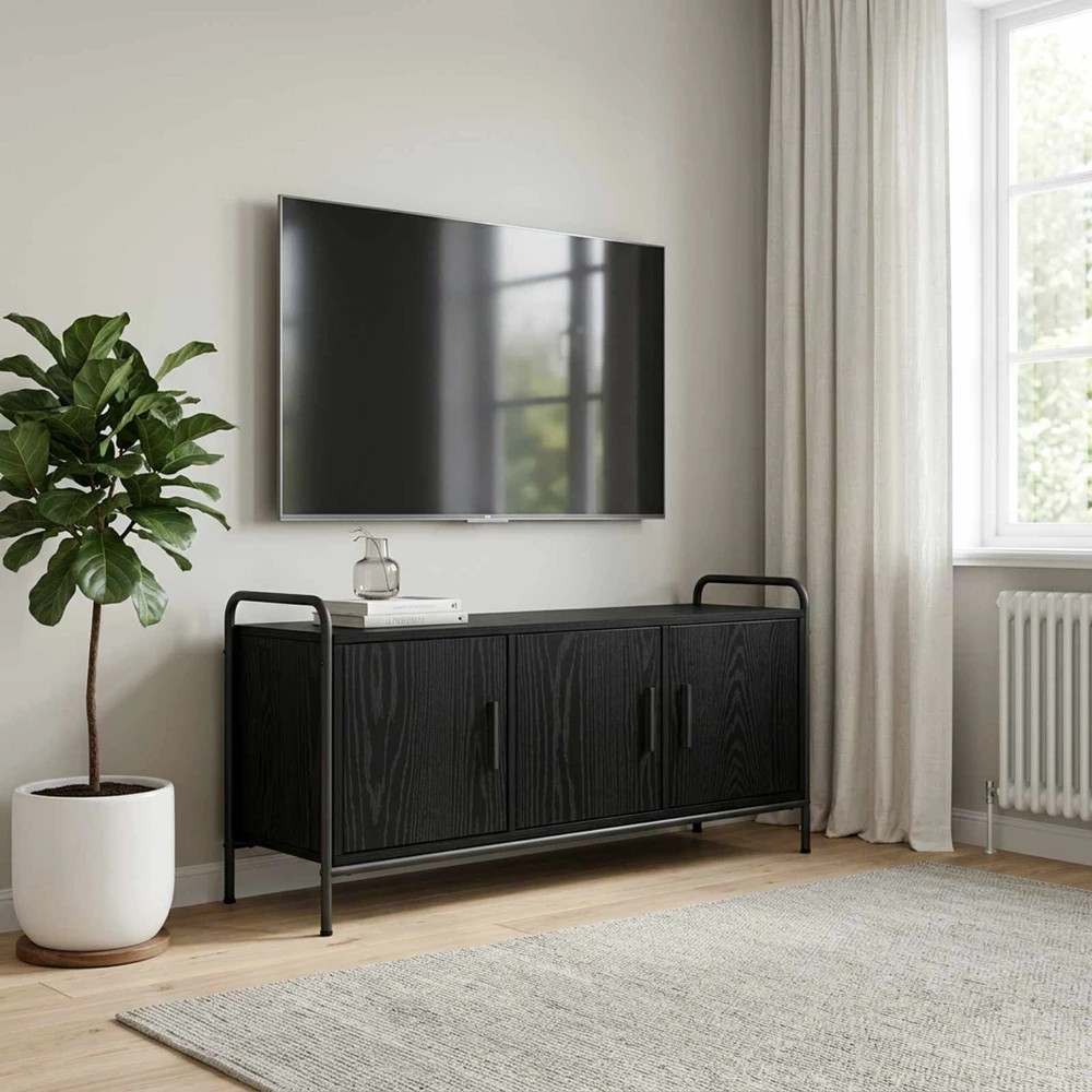 TV staliukas Televizoriaus spintelė 79,5 x 33 x 50 cm Juodojo ąžuolo